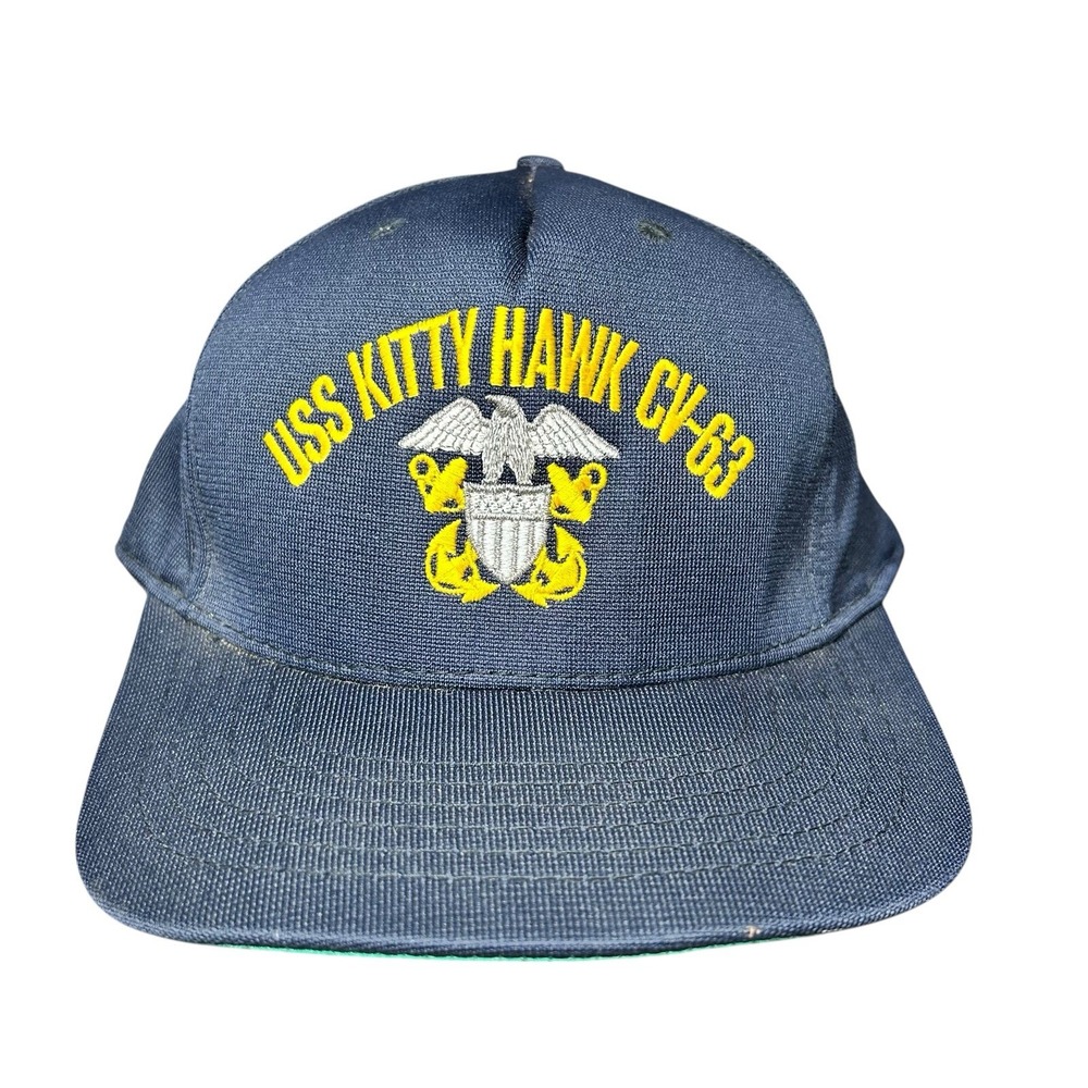 USS Kitty‎ Hawk CV-63 Admirals Hat Baseball Cap Snapback Made In USA